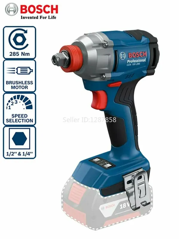 Гайковерт Bosch GDX 18V-285 без АКБ